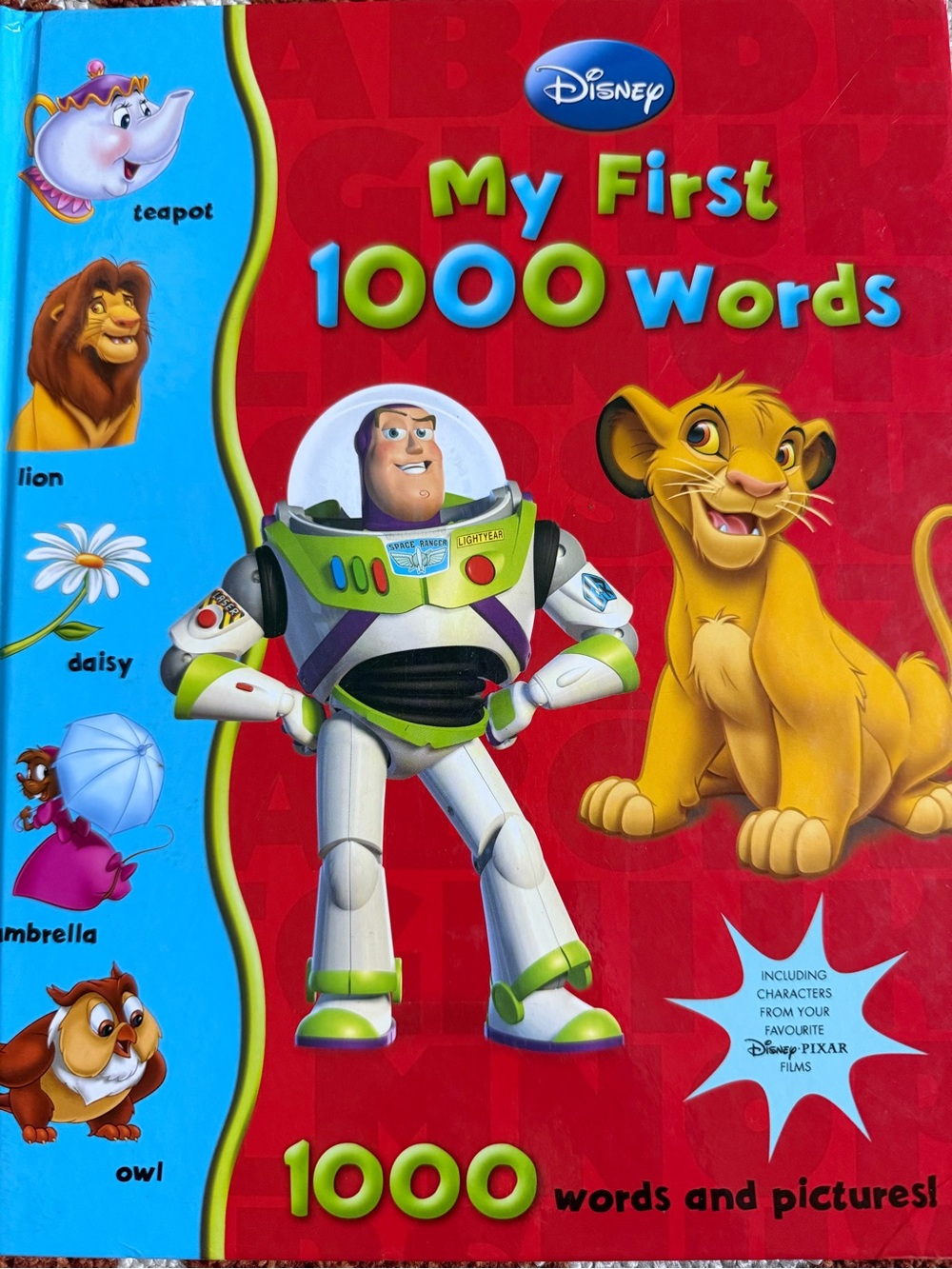 6/$20 ⭐️ Disney My First 1000 Words - Red and Blue Picture Book